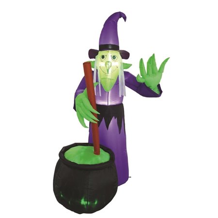 CELEBRATIONS Four Season Witch with Cauldron Inflatable 9069524